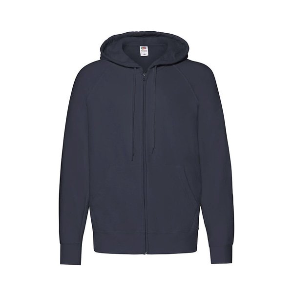 Толстовка без начеса LIGHTWEIGHT HOODED SWEAT JACKET 240 - Толстовка без начеса "Lightweight Hooded Sweat", темно-синий, XL, 80% х/б 20% полиэстер, 240 г/м2