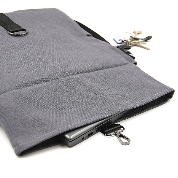Шоппер Superbag Companion, с тремя отделениями, боковым креплением (карабин) и карманом - Шоппер Superbag Companion, с тремя отделениями, боковым креплением (карабин) и карманом (серый с черным)