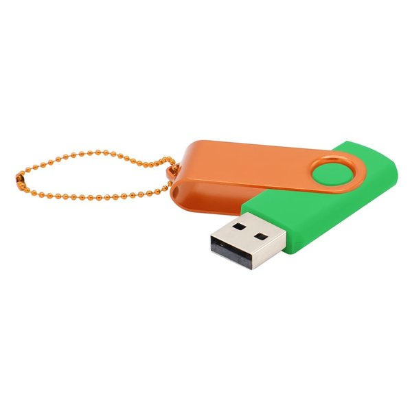 Флешка Designer To Go 2.0 USB 16Gb - Флешка Designer To Go 2.0 USB 16Gb, зеленый/оранжевый