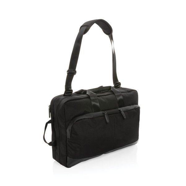 Сумка-рюкзак 2-в-1 для ноутбука Swiss Peak из rPET AWARE™ - Сумка-рюкзак 2-в-1 для ноутбука Swiss Peak из rPET AWARE™