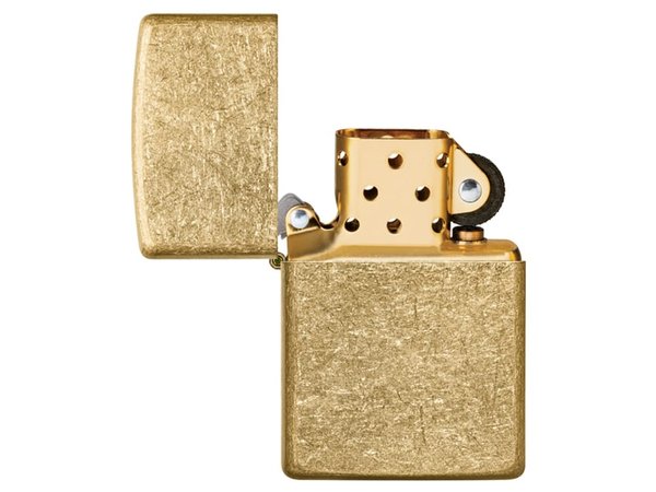 Зажигалка ZIPPO Classic с покрытием Tumbled Brass - Зажигалка ZIPPO Classic с покрытием Tumbled Brass