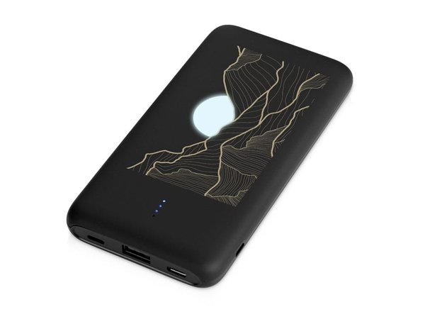 Внешний беспроводной аккумулятор с подсветкой лого «Reserve X», 8000 mAh - Внешний беспроводной аккумулятор с подсветкой лого «Reserve X», 8000 mAh