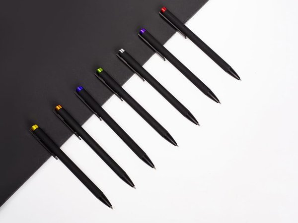 Ручка металлическая шариковая «Taper Metal» soft-touch - Ручка металлическая шариковая «Taper Metal» soft-touch