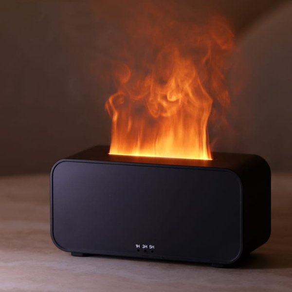Светодиодный USB увлажнитель-ароматизатор Lumor RGB, черный - Светодиодный USB увлажнитель-ароматизатор Lumor RGB, черный