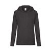 Толстовка женская "LIGHTWEIGHT", черный_XS, 80% хлопок, 20% полиэстер, 240 г/м2