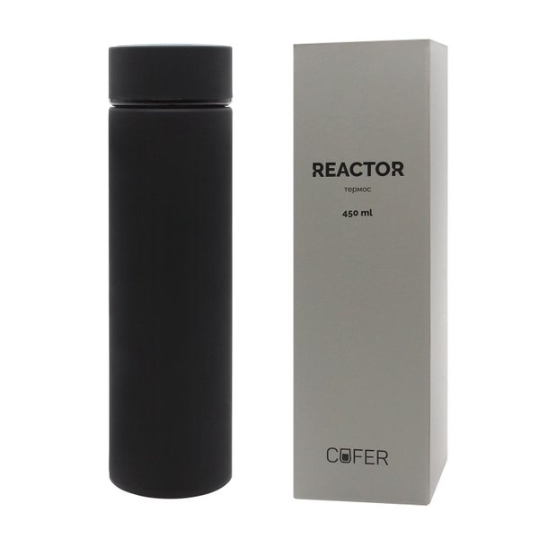 Термос Reactor софт-тач с датчиком температуры - Термос Reactor софт-тач с датчиком температуры (черный)