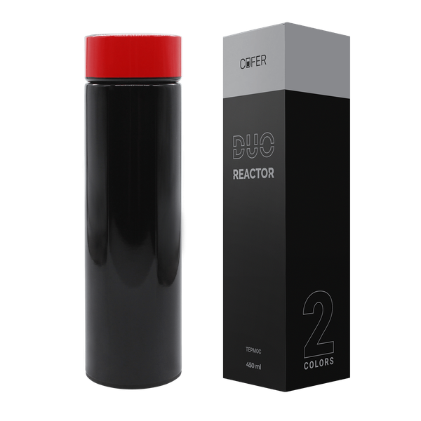 Термос Reactor duo black с датчиком температуры - Термос Reactor duo black с датчиком температуры (черный с красным)