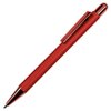 Ручка шариковая FACTOR COLOR со стилусом, красный, металл, пластик, софт-покрытие