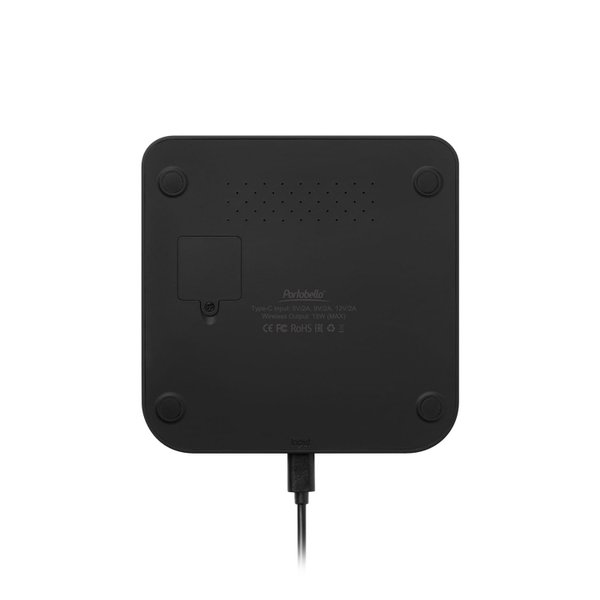 Зарядная станция с часами 15W Ригель (Rigel), черная