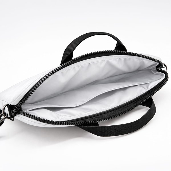 Сумка для ноутбука Superbag Bubble, стёганая, на молнии, с регулируемой лямкой - Сумка для ноутбука Superbag Bubble, стёганая, на молнии, с регулируемой лямкой (белый)