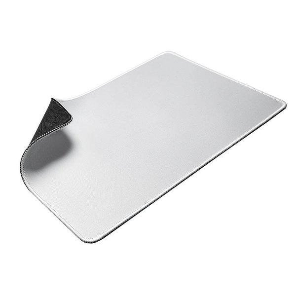 Коврик для мыши GLIDE M, 35*25*0,3см, прошитый край, черный - Коврик для мыши GLIDE M, 35*25*0,3см, прошитый край, белый