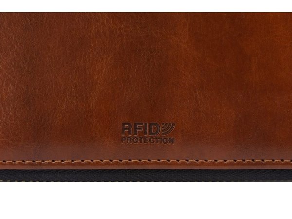 Бизнес-блокнот на молнии А5 «Fabrizio» с RFID защитой и ручкой - Бизнес-блокнот на молнии А5 «Fabrizio» с RFID защитой и ручкой
