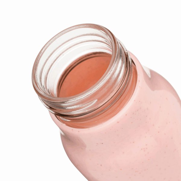 Стеклянная питьевая бутылка ECO DRINK, розовая - Стеклянная питьевая бутылка ECO DRINK, розовая