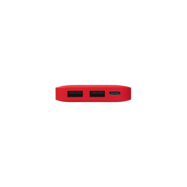 Внешний аккумулятор с подсветкой Анкор (Ancor) 5000 mAh, красный