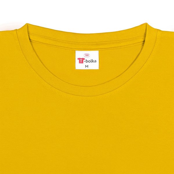 Футболка унисекс T-Bolka 180, желтая