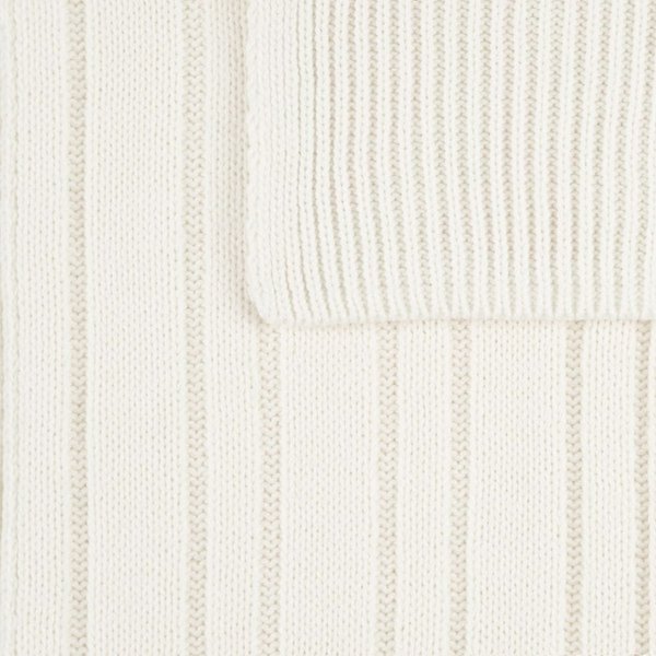 Шарф Knit Beat, белый (молочный)