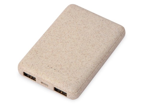 Внешний аккумулятор «Wheatty» из пшеничной соломы, 5000 mAh - Внешний аккумулятор «Wheatty» из пшеничной соломы, 5000 mAh