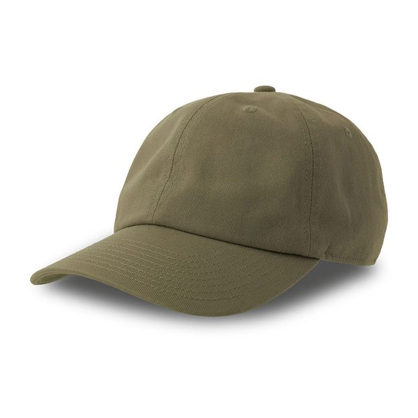 Бейсболка DAD HAT-S, 6 клиньев, металлическая застежка - Бейсболка "DAD HAT-S", 6 клиньев, металлическая застежка, оливковый, 100% хлопок, 270 г/м2
