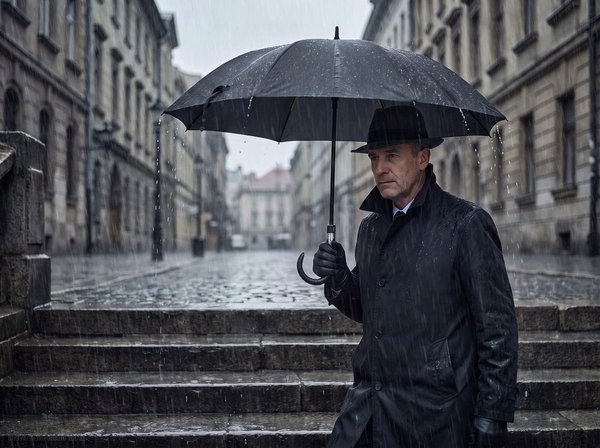 Зонт-трость Rainzee, ver.2, черный