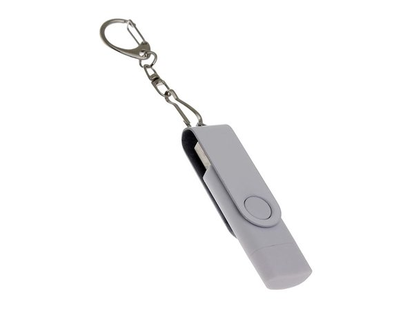 USB 3.0- флешка на 64 Гб с поворотным механизмом и дополнительным разъемом Type-C - USB 3.0- флешка на 64 Гб с поворотным механизмом и дополнительным разъемом Type-C