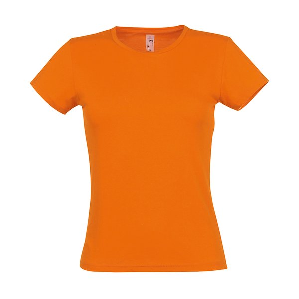 Футболка женская REGENT MISS 150 - Футболка женская MISS, оранжевый, S, 100% хлопок, 150 г/м2
