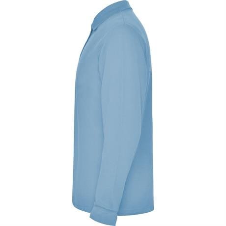 Футболка поло ESTRELLA L/S мужская - Футболка поло ESTRELLA L/S мужская, НЕБЕСНО-ГОЛУБОЙ 2XL