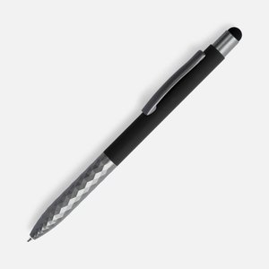 ручка шариковая digit soft touch со стилусом, черная