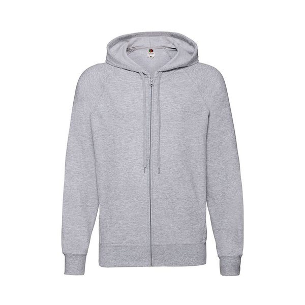 Толстовка без начеса LIGHTWEIGHT HOODED SWEAT JACKET 240 - Толстовка без начеса "Lightweight Hooded Sweat", серый, XL, 80% х/б 20% полиэстер, 240 г/м2