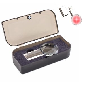 флешка diamond 16 гб в футляре, красный