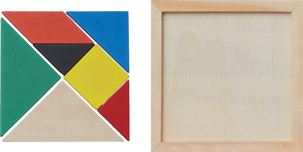 Деревянная головоломка TANGRAM BASE, цветная - Деревянная головоломка TANGRAM BASE, цветная