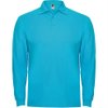 Футболка поло ESTRELLA L/S мужская, БИРЮЗОВЫЙ XL