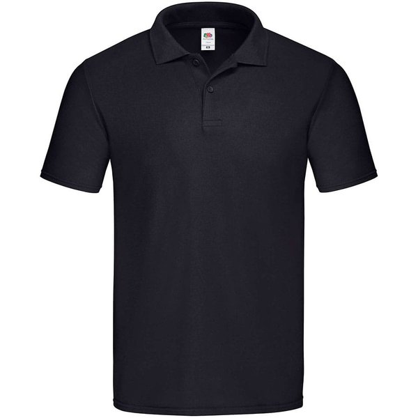 Рубашка поло мужская ORIGINAL POLO 175 - Поло мужское "Original Polo", черный_M, 100% хлопок, 185 г/м²