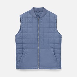 жилет унисекс warmbridge, синий (джинс)
