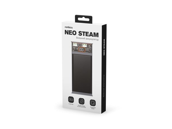 Внешний аккумулятор «NEO Steam», 10000 mAh - Внешний аккумулятор «NEO Steam», 10000 mAh