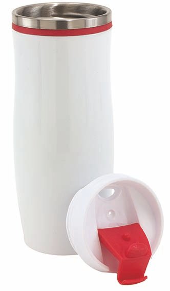 Термокружка CREMA, красная - Термокружка CREMA, красная