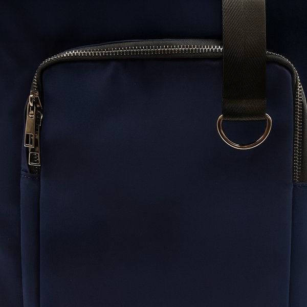 Шоппер Superbag Pocket, с внутренним креплением (карабин) и чехлом для мелочей - Шоппер Superbag Pocket, с внутренним креплением (карабин) и чехлом для мелочей (темно-синий с черным)