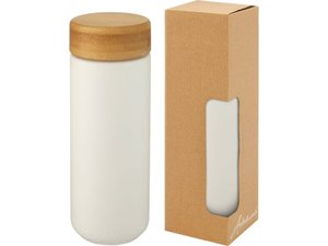 керамическая кружка «lumi» с бамбуковой крышкой
