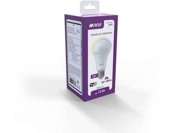 Умная LED лампочка «IoT A61 White» - Умная LED лампочка «IoT A61 White»