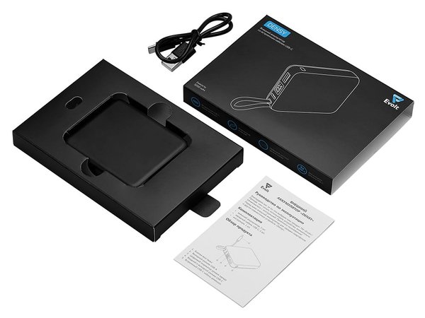 Внешний аккумулятор со встроенным кабелем USB-C «Дэнси», 5000 мАч - Внешний аккумулятор со встроенным кабелем USB-C «Дэнси», 5000 мАч