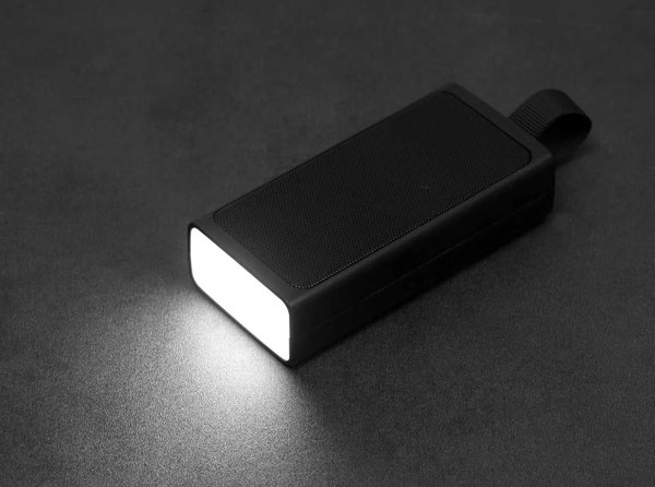Bluetooth колонка "Vibe" 5Вт с фонариком и магнитным креплением - Bluetooth колонка "Vibe" 5Вт с фонариком и магнитным креплением черный