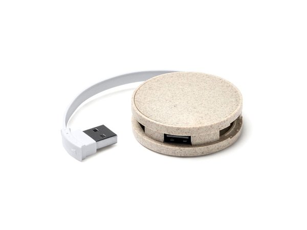 USB хаб GOSPEK из пшеничного волокна - USB хаб GOSPEK из пшеничного волокна