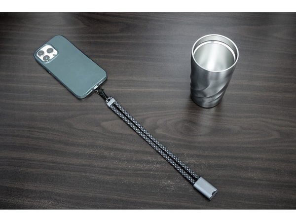 Ремешок-держатель для телефона с зарядным кабелем USB-C - USB-C «Lany Wristband Charge Eco» - Ремешок-держатель для телефона с зарядным кабелем USB-C - USB-C «Lany Wristband Charge Eco»
