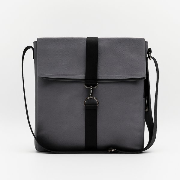 Шоппер Superbag Companion, с тремя отделениями, боковым креплением (карабин) и карманом - Шоппер Superbag Companion, с тремя отделениями, боковым креплением (карабин) и карманом (серый с черным)