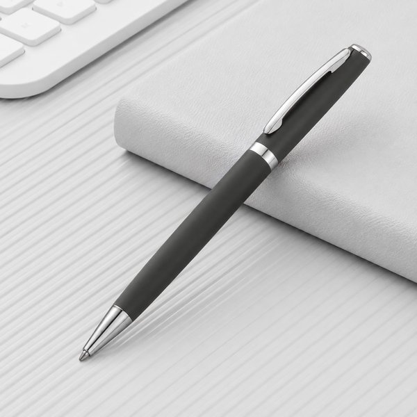 Ручка металлическая soft-touch шариковая «Flow» - Ручка металлическая soft-touch шариковая «Flow»