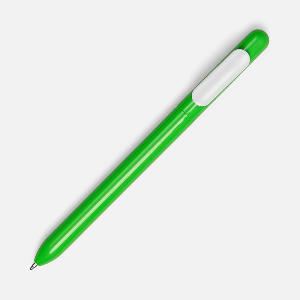 Ручка шариковая Swiper, зеленая с белым