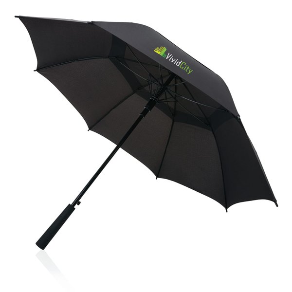 Зонт-трость антишторм Swiss Peak Tornado из rPET AWARE™, d116 см - Зонт-трость антишторм Swiss Peak Tornado из rPET AWARE™, d116 см