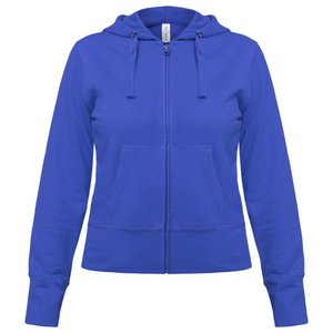 толстовка женская hooded full zip ярко-синяя