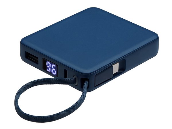 Внешний аккумулятор со встроенным кабелем USB-C «Дэнси», 5000 мАч - Внешний аккумулятор со встроенным кабелем USB-C «Дэнси», 5000 мАч