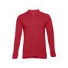 Рубашка-поло мужская BERN, д/р, бордовый, 2XL, 100% хлопок, плотность 210 г/м2