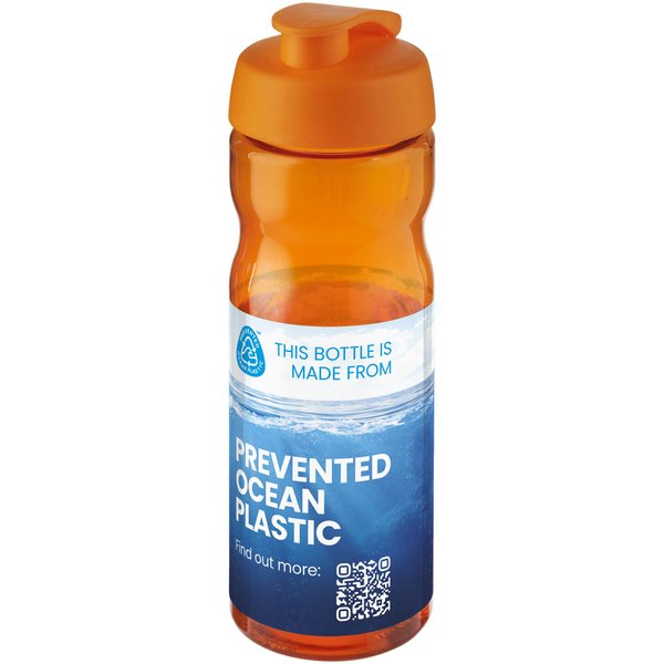 Спортивная бутылка H2O Active® Eco Base 650 мл с откидной крышкой - Спортивная бутылка H2O Active® Eco Base 650 мл с откидной крышкой
